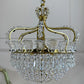 An Exceptionally Rare and Elegant French Empire Crown and Basket Crystal Chandelier Circa 1900–1910