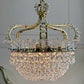 An Exceptionally Rare and Elegant French Empire Crown and Basket Crystal Chandelier Circa 1900–1910