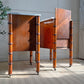 An Exceptionally Rare Museum-Grade Pair of Faux Bamboo Bedside Cabinets by Howard & Sons Circa 1900