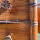 An Exceptionally Rare Museum-Grade Pair of Faux Bamboo Bedside Cabinets by Howard & Sons Circa 1900