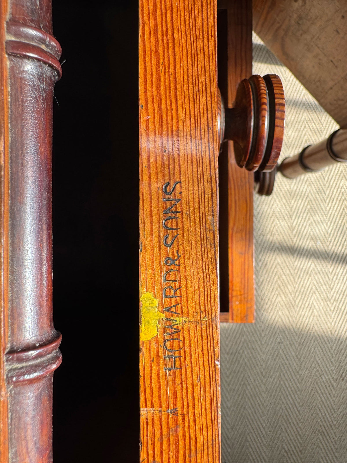 An Exceptionally Rare Museum-Grade Pair of Faux Bamboo Bedside Cabinets by Howard & Sons Circa 1900