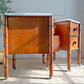 An Exceptionally Rare Museum-Grade Pair of Faux Bamboo Bedside Cabinets by Howard & Sons Circa 1900