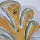 19th Century Italian Blue Polychrome Wooden Ostrich Feather Wall Lights