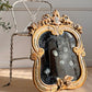 18th Century Venetian Giltwood and Polychrome Arte Povera Lacquered Wall Mirror