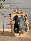 18th Century Venetian Giltwood and Polychrome Arte Povera Lacquered Wall Mirror