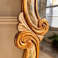 18th Century Venetian Giltwood and Polychrome Arte Povera Lacquered Wall Mirror
