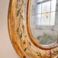 18th Century Venetian Giltwood and Polychrome Arte Povera Lacquered Wall Mirror