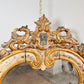 18th Century Venetian Giltwood and Polychrome Arte Povera Lacquered Wall Mirror