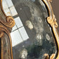 18th Century Venetian Giltwood and Polychrome Arte Povera Lacquered Wall Mirror