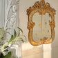 18th Century Venetian Giltwood and Polychrome Arte Povera Lacquered Wall Mirror