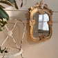 18th Century Venetian Giltwood and Polychrome Arte Povera Lacquered Wall Mirror