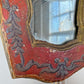 A Pair of Beautiful Hand Painted Italian Red Baroque Wall Mirrors