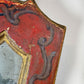 A Pair of Beautiful Hand Painted Italian Red Baroque Wall Mirrors