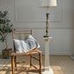 19th Century Blue and White Barley Twist Kashmiri Table Lamp