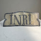 19th Century Tin INRI Plaque