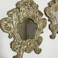 Pair Of European 18th C Silver Plated Baroque Mirrors