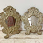 Pair Of European 18th C Silver Plated Baroque Mirrors