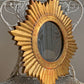 A Rare Order of the Garter Giltwood Sunburst Mirror circa 1920 France