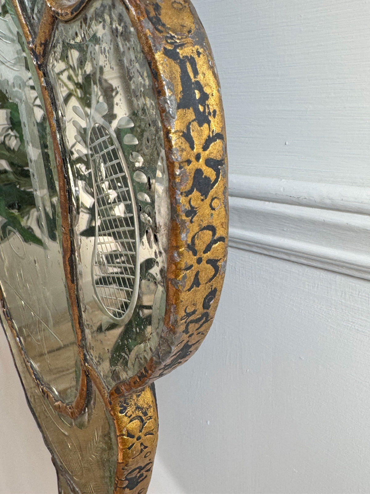Venetian Etched Wall Mirror Late 18th Century