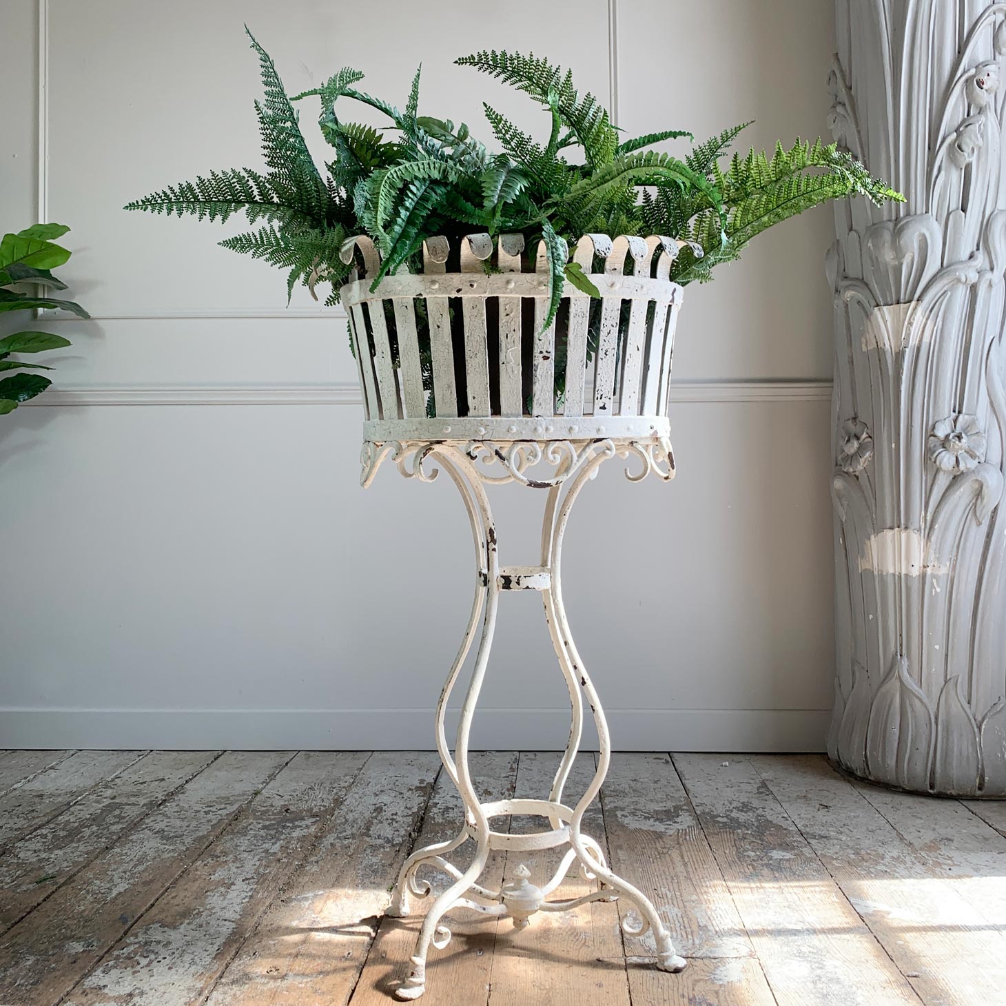 White Arras Jardiniere late 19th Century