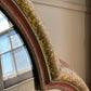19th Century French Polychrome And Giltwood Quatrefoil Church Mirror With Cross