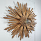 19th Century Large Wooden Church Sunburst Light