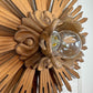 19th Century Large Wooden Church Sunburst Light