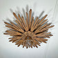 19th Century Large Wooden Church Sunburst Light