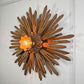 19th Century Large Wooden Church Sunburst Light