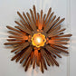 19th Century Large Wooden Church Sunburst Light