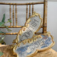 Pair of 18th Century Painted and Giltwood Church Plaques for St Joachim and St Josef