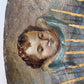 Late 18th Century Gilt and Polychrome Painted Altar Medallion / Plaque