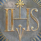 Late 18th Century Gilt and Polychrome Painted Altar Medallion / Plaque