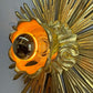 Large Water Gilded Wooden Chapel Sunburst Flush or Wall Light