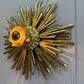 Large Water Gilded Wooden Chapel Sunburst Flush or Wall Light