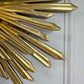 Large Water Gilded Wooden Chapel Sunburst Flush or Wall Light