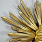Large Water Gilded Wooden Chapel Sunburst Flush or Wall Light