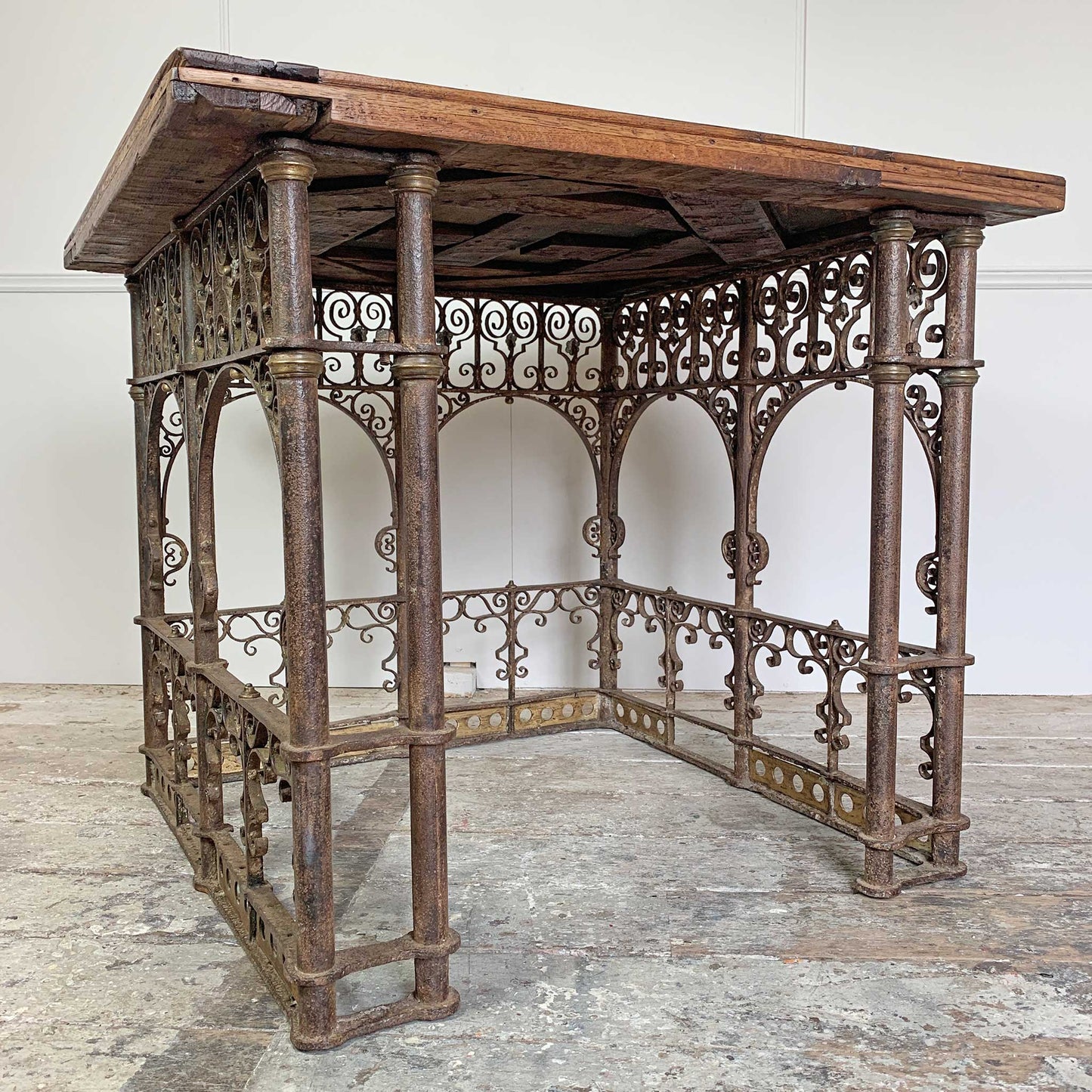 18th Century Hand Forged Wrought Iron Church Pulpit Table