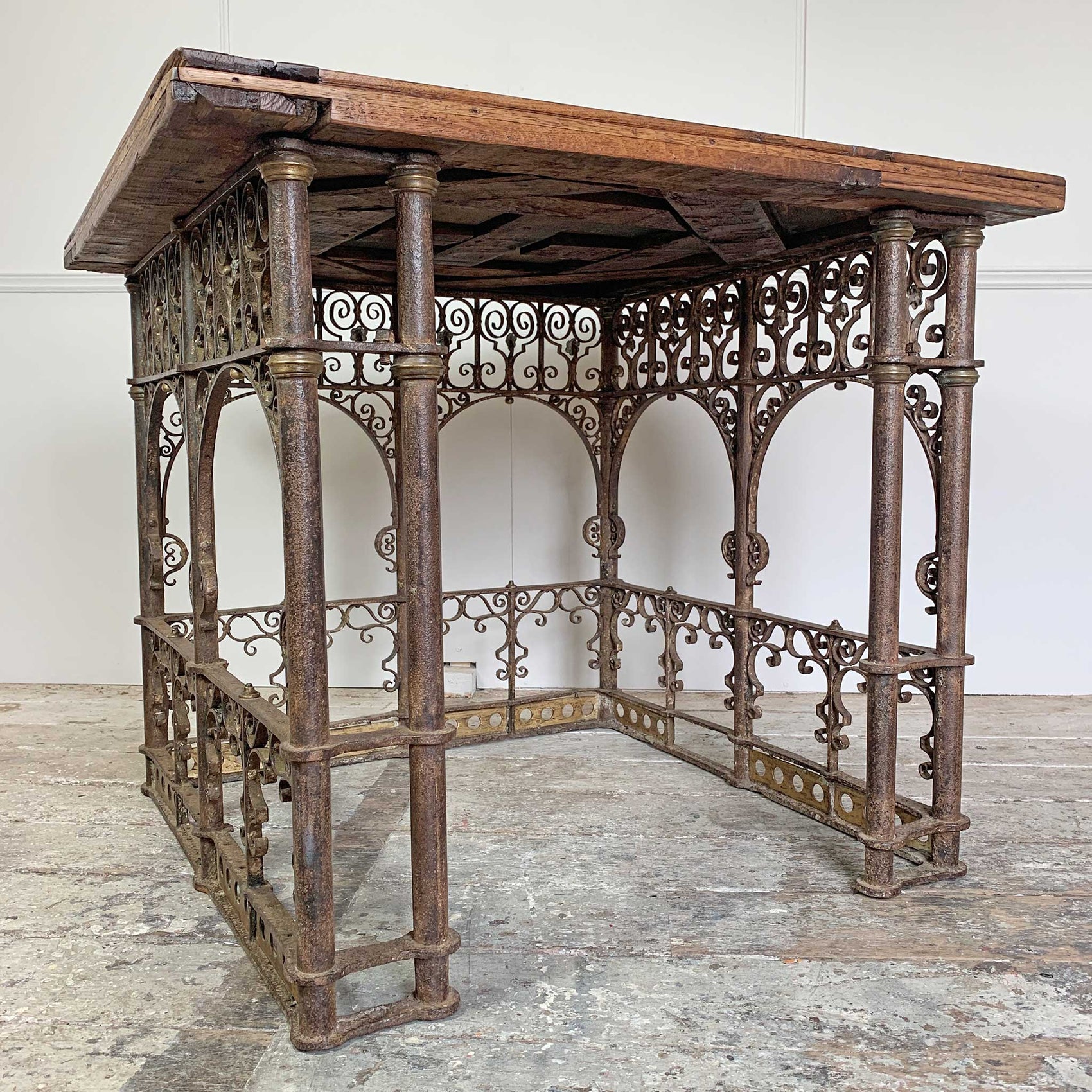 18th Century Hand Forged Wrought Iron Church Pulpit Table