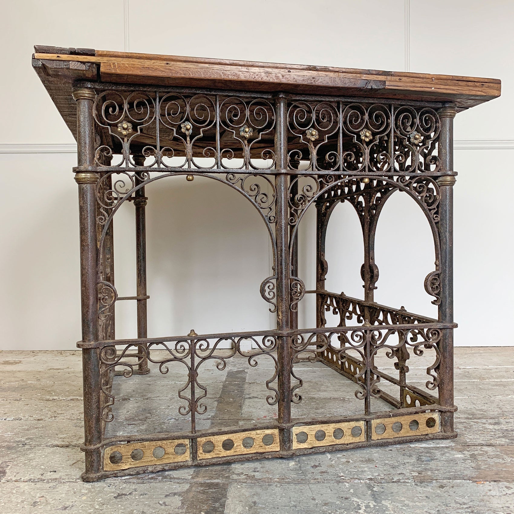 18th Century Hand Forged Wrought Iron Church Pulpit Table