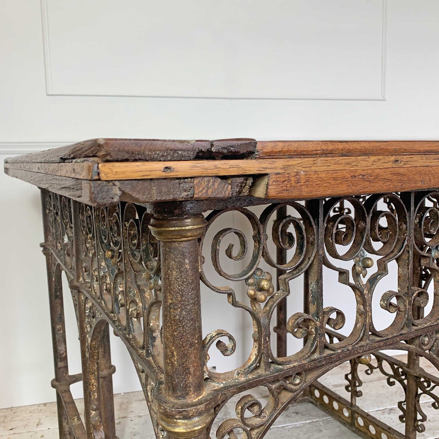 18th Century Hand Forged Wrought Iron Church Pulpit Table