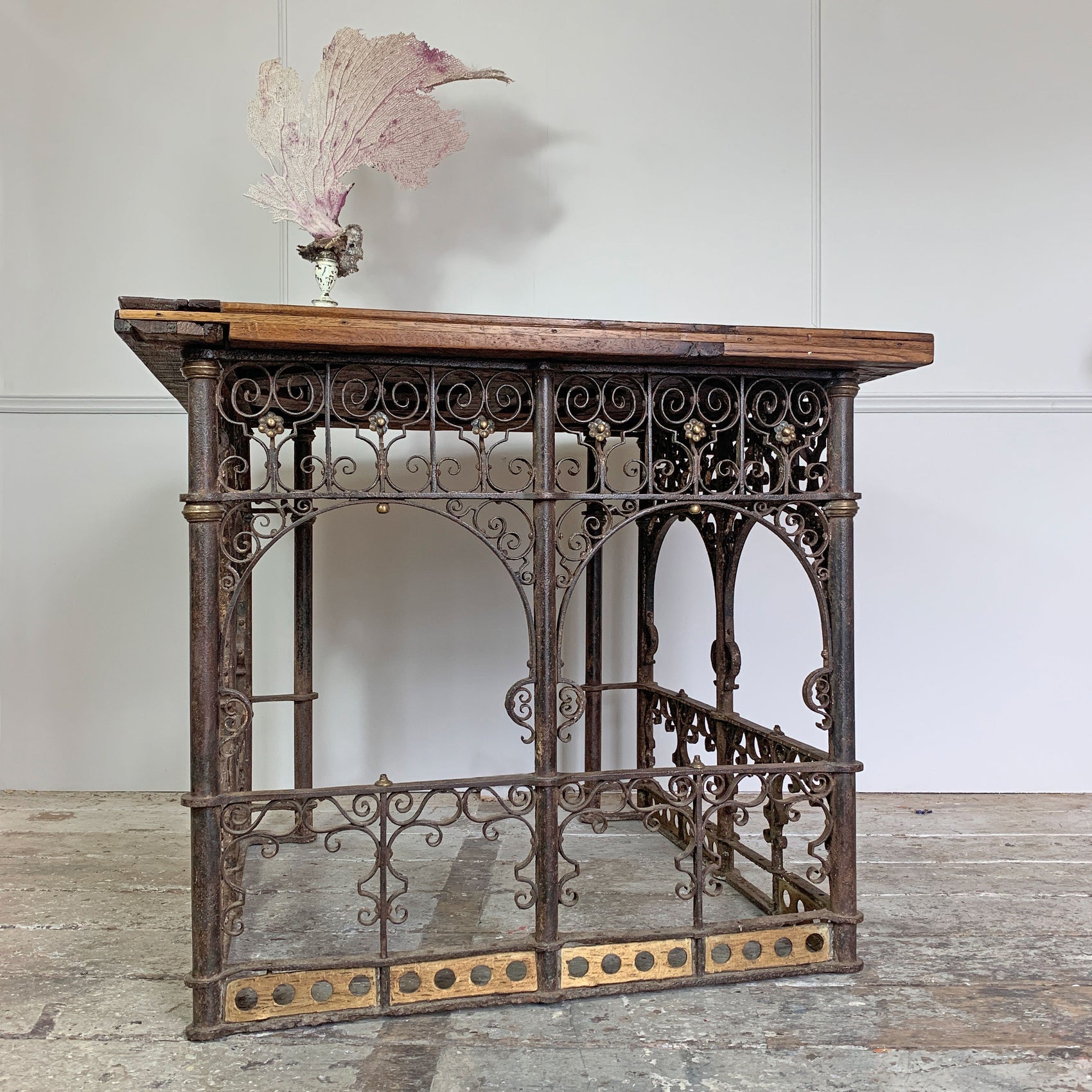 18th Century Hand Forged Wrought Iron Church Pulpit Table