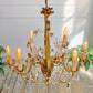 Banci Firenze Gilt Crystal Chinoiserie Chandelier