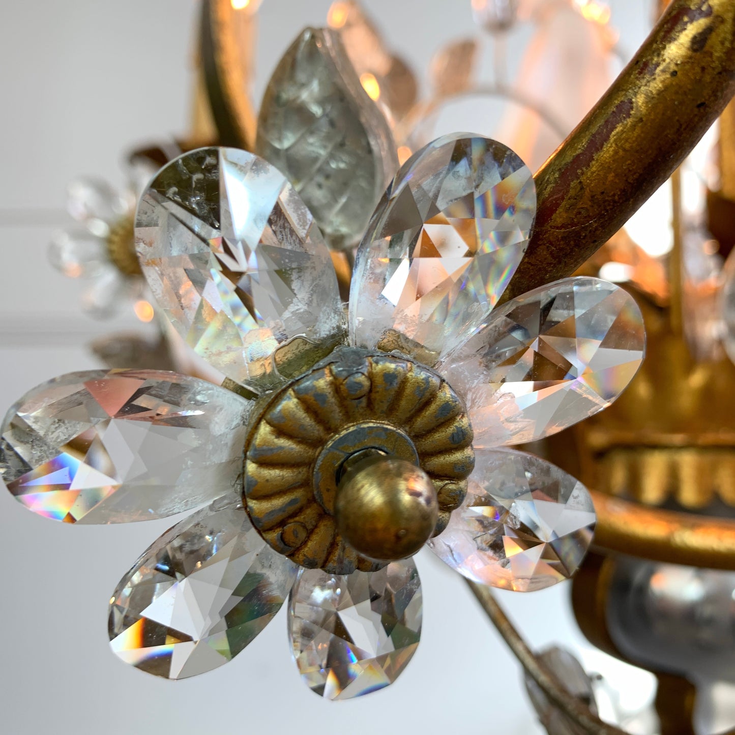 Banci Firenze Gilt Crystal Chinoiserie Chandelier