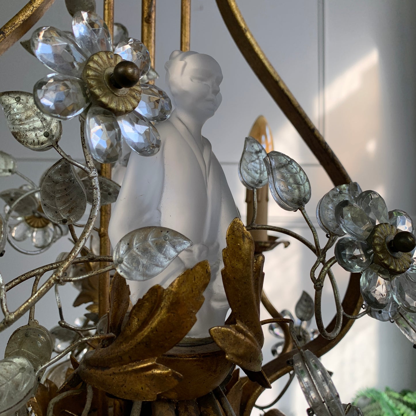 Banci Firenze Gilt Crystal Chinoiserie Chandelier