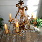 Banci Firenze Gilt Crystal Chinoiserie Chandelier