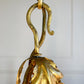 1950's Banci Firenze Gilt Crystal Floral Chandelier