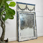 Antique Blue and White Gilt Gesso Wall Mirror Circa 1800