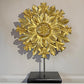 19th Century Gilt Wooden Ceiling Rose On Stand