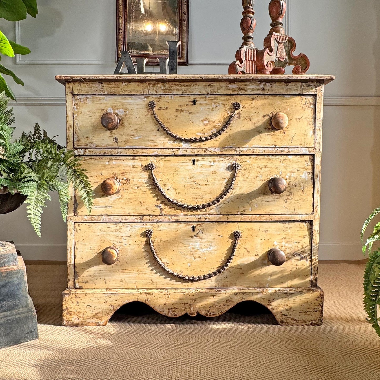 Antique Chest Of Drawers Circa 1900